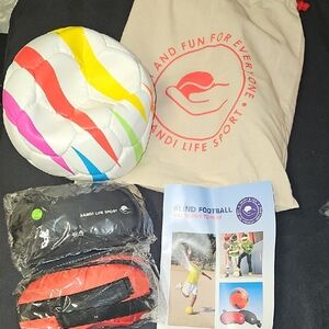 White and Red Canvas Tote Bag with Circular Design